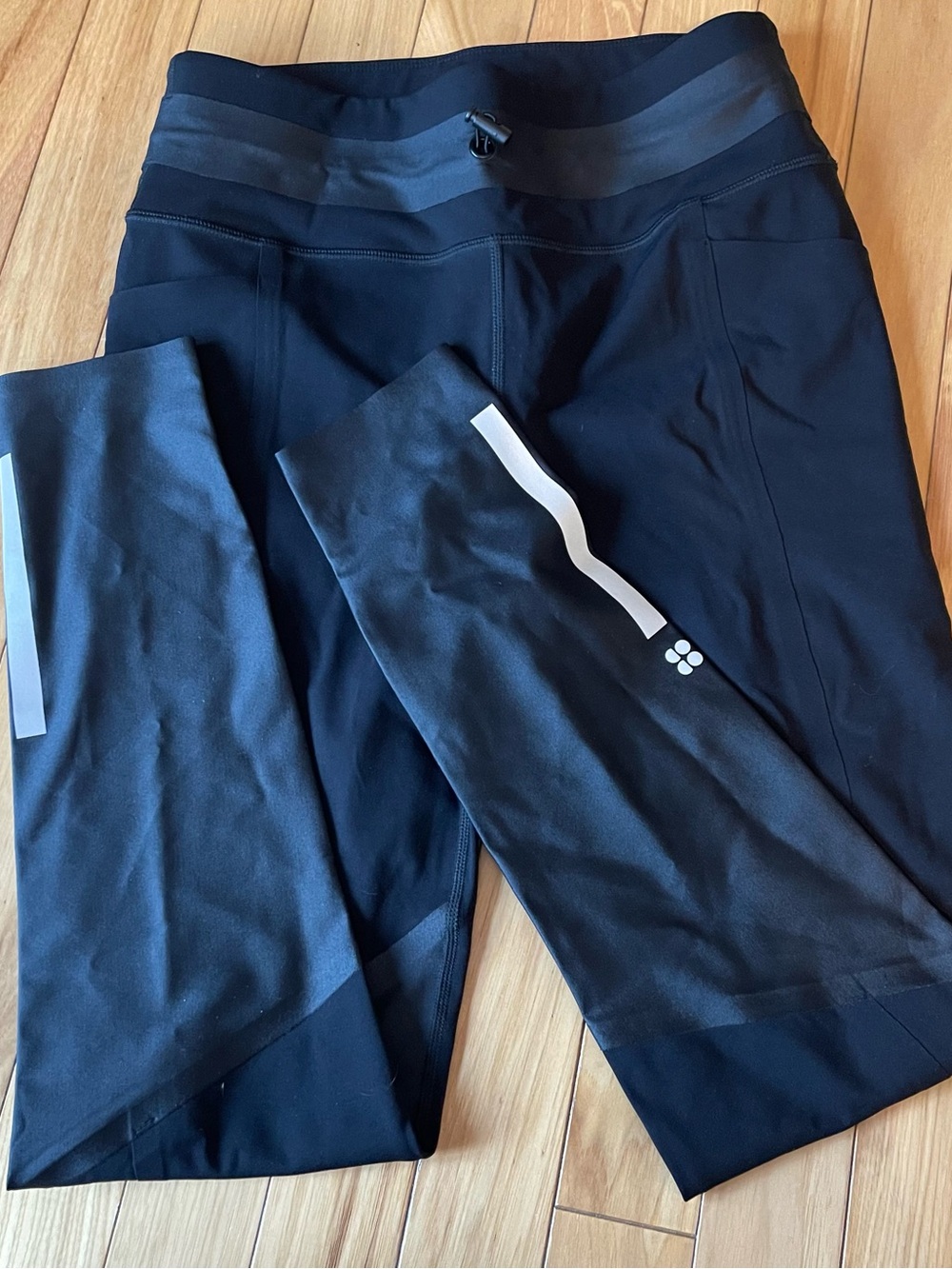 Sweaty Betty Power Mission High Waist Workout Leggings 7/8 Black Size Small